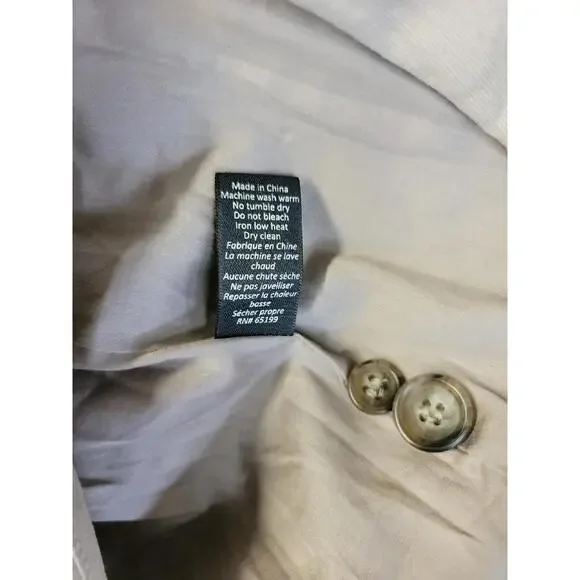 Elizabeth & James oversized boyfriend blazer Jacket TAN Size 8 Women's #003 - Picture 11 of 12